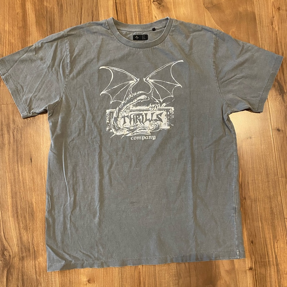 Thrills Company Heather Gray Oversized Tee